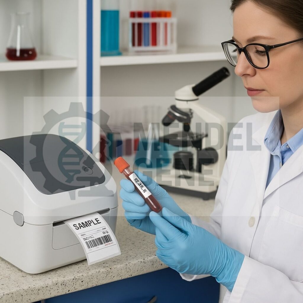 "نمونه‌هایی از انواع لیبل‌های حرارتی شامل لیبل حرارتی مستقیم و لیبل ترمال ترنسفر، قابل استفاده در کاربردهای پزشکی، دارویی و آزمایشگاهی"