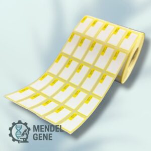 لیبل اصالت کالا 40×18 میلیمتر با حاشیه زرد، دارای UID، GTIN، سری ساخت و کد اصالت قابل استعلام در سامانه TTAC.