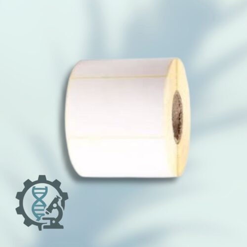 لیبل کاغذی 50×80 میلیمتر تک ردیف بوبین کوچک 1000 عددی